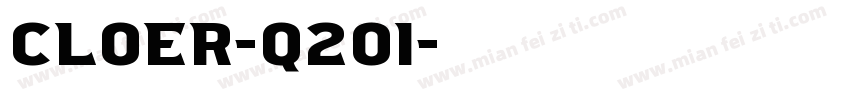 Cloer-q201字体转换