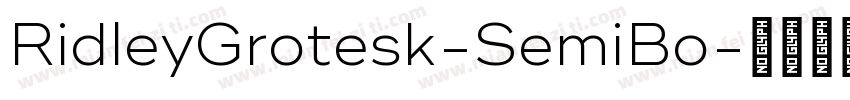 RidleyGrotesk-SemiBo字体转换