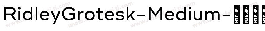 RidleyGrotesk-Medium字体转换