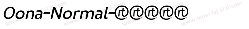 Oona-Normal字体转换