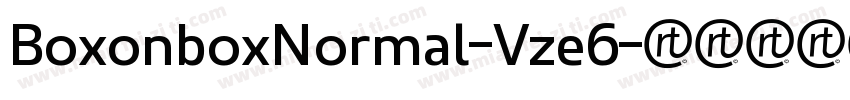 BoxonboxNormal-Vze6字体转换