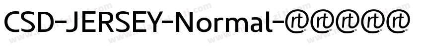 CSD-JERSEY-Normal字体转换