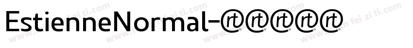 EstienneNormal字体转换