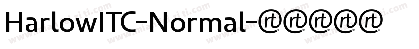 HarlowITC-Normal字体转换
