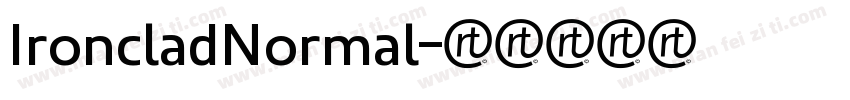 IroncladNormal字体转换