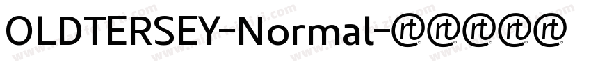 OLDTERSEY-Normal字体转换
