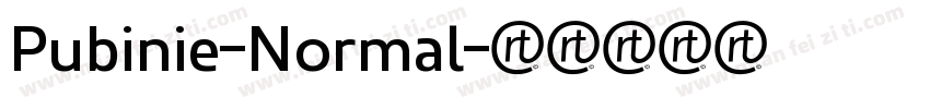 Pubinie-Normal字体转换