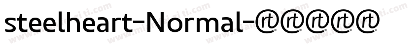 steelheart-Normal字体转换