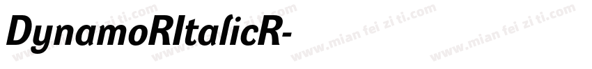 DynamoRItalicR字体转换