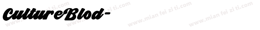 CultureBlod字体转换