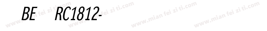 武蔵BE明朝RC1812字体转换