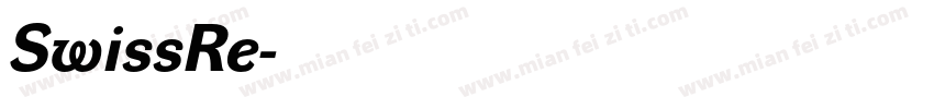 SwissRe字体转换
