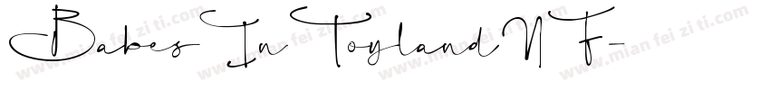 BabesInToylandNF字体转换