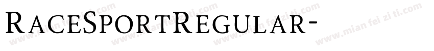 RaceSportRegular字体转换