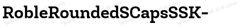 RobleRoundedSCapsSSK字体转换