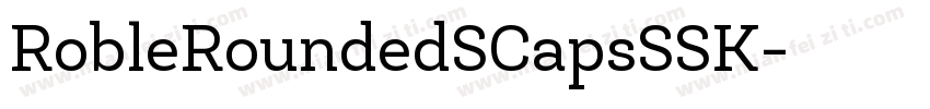 RobleRoundedSCapsSSK字体转换