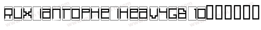 RuxianTopHeiHeavyGB10字体转换