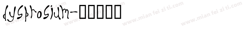 Dysprosium字体转换