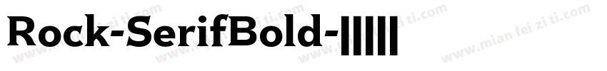 Rock-SerifBold字体转换