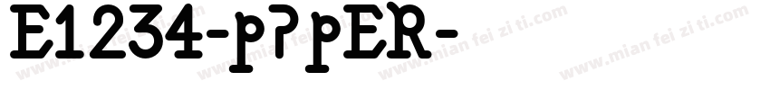 E1234-p7pER字体转换