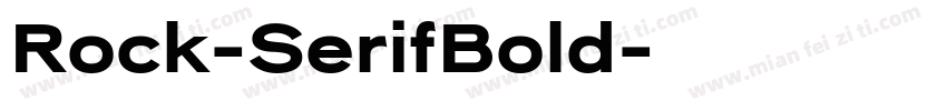 Rock-SerifBold字体转换
