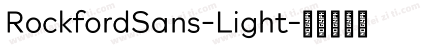 RockfordSans-Light字体转换