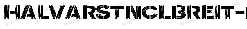 HalvarStnclBreit字体转换