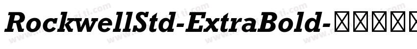 RockwellStd-ExtraBold字体转换