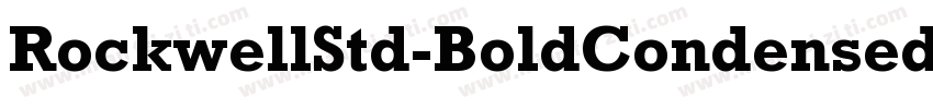 RockwellStd-BoldCondensed字体转换
