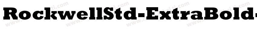 RockwellStd-ExtraBold字体转换