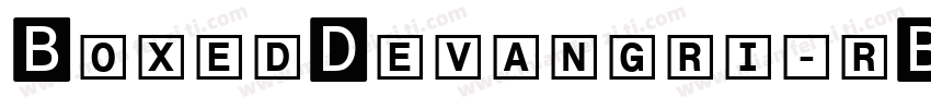 BoxedDevangri-rBxA字体转换