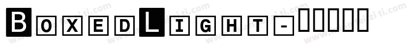 BoxedLight字体转换