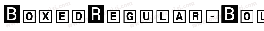 BoxedRegular-Bold字体转换