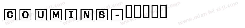 coumins字体转换