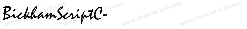 BickhamScriptC字体转换