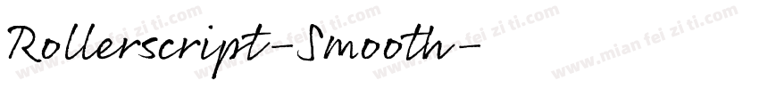 Rollerscript-Smooth字体转换