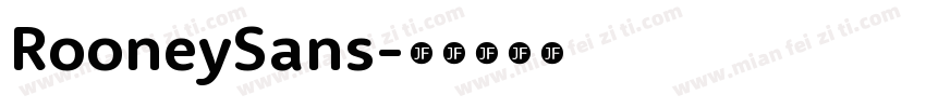 RooneySans字体转换