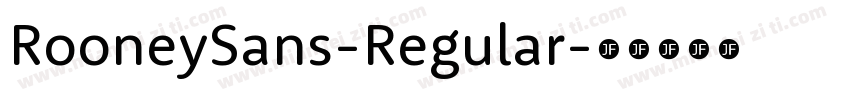 RooneySans-Regular字体转换