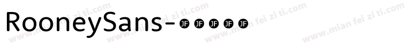 RooneySans字体转换