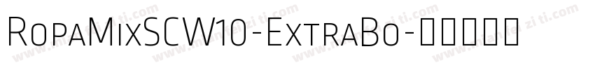RopaMixSCW10-ExtraBo字体转换