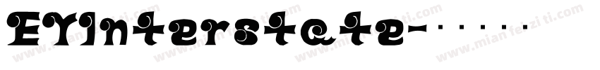 EYInterstate字体转换