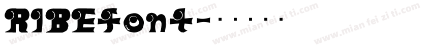 RIBEfont字体转换