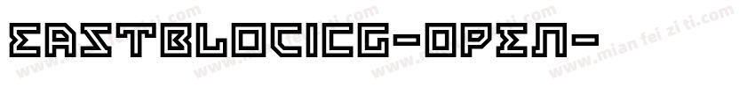 EastBlocICG-Open字体转换