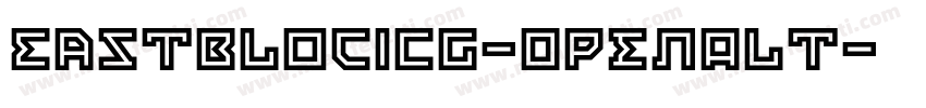 EastBlocICG-OpenAlt字体转换