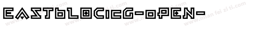 EastBlocICG-Open字体转换