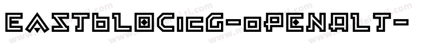 EastBlocICG-OpenAlt字体转换