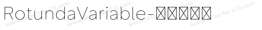 RotundaVariable字体转换