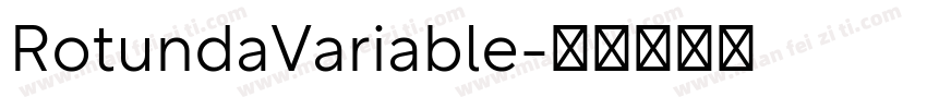 RotundaVariable字体转换