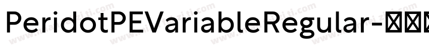 PeridotPEVariableRegular字体转换