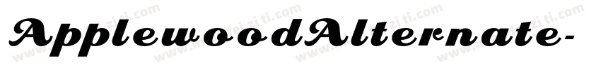 ApplewoodAlternate字体转换